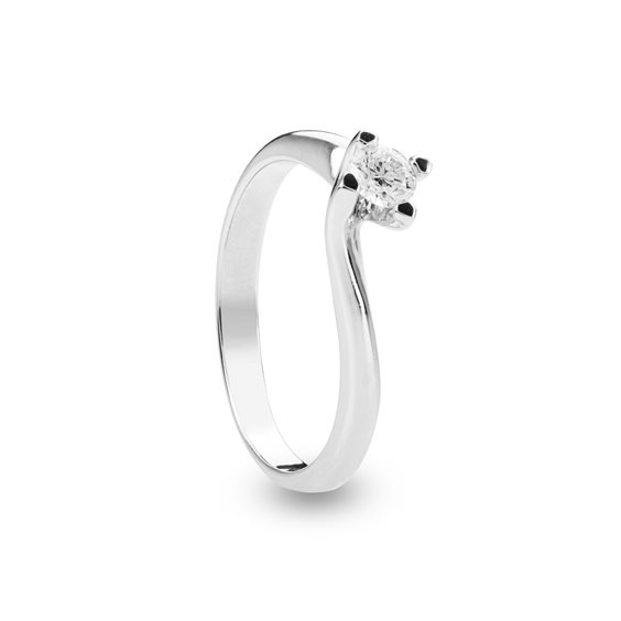 Anello Lux Gioielli Donna in Oro bianco Diamante 0.05 Ct ASLK3492005;3;9B - ASLK3492005;3;9B